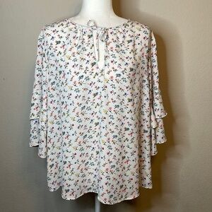 GAP floral Flowy Shirt Size XL